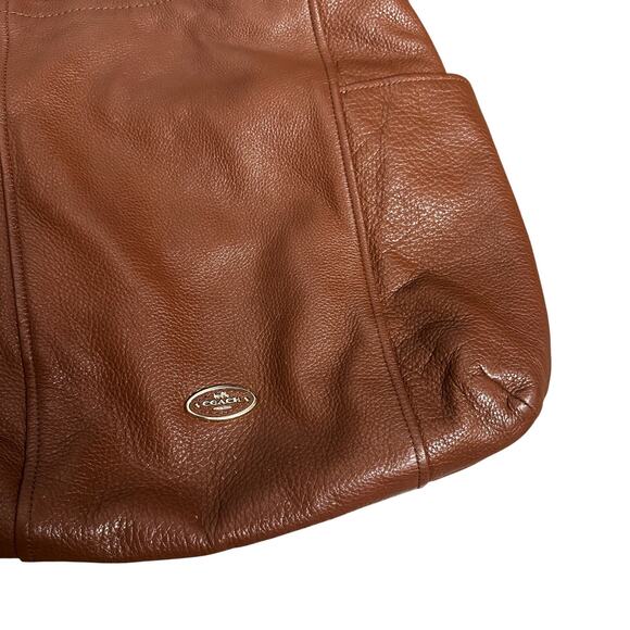 COACH Chicago Gallery Park Pebbled Leather Hobo Crossbody Bag in Brown Crossbody - Picture 5 of 15